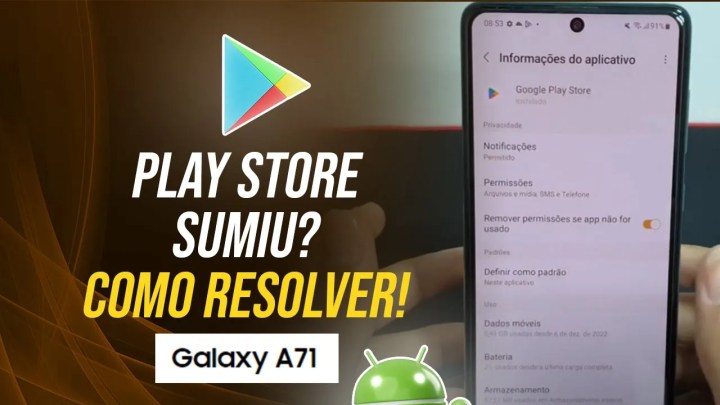 Como resolver caso sua Play Store tenha sumido no Samsung A71 – Passo a passo