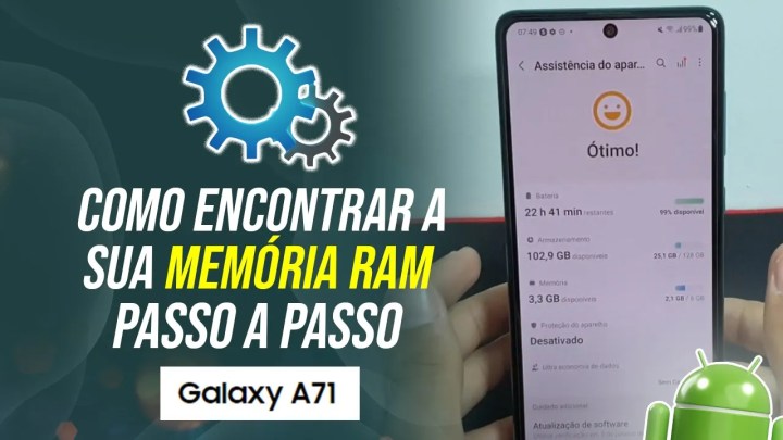 Como encontrar a sua Memoria RAM no Samsung A71 – Passo a passo