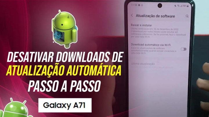 Como desativar o downloads de atualização automática no Samsung A71 – Passo a passo