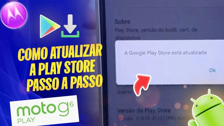 Como Atualizar a Play Store no Moto G6 Play