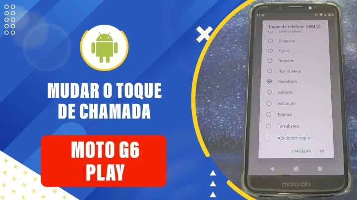 Como Mudar o Toque de Chamada no Moto G6 Play