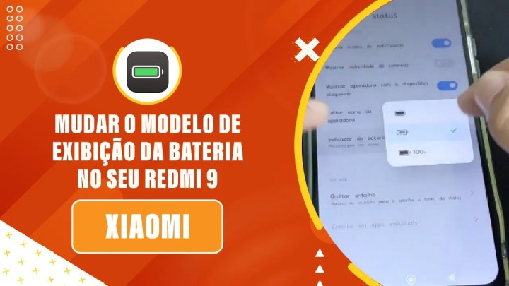 Como Mudar o Modelo de Exibição da Bateria no Seu Redmi 9