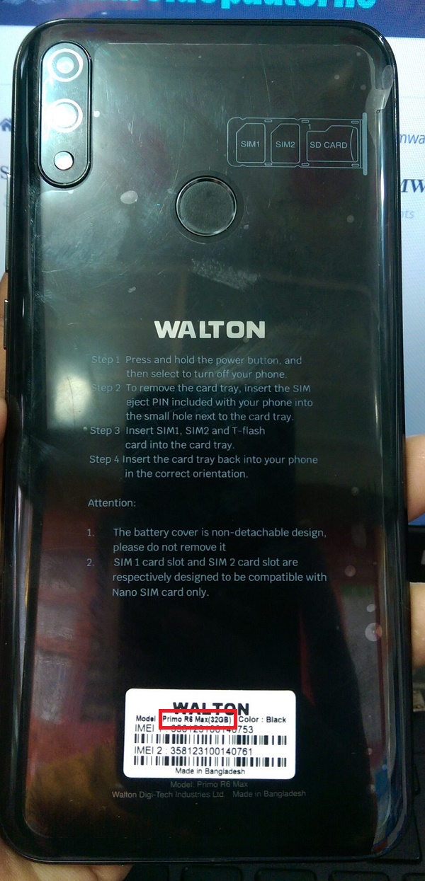 Walton Primo R6 Max Frp Reset File 14MB Without Box