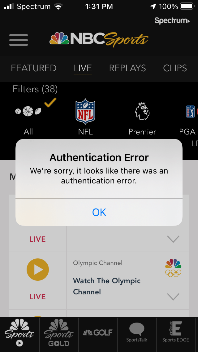 Nbc sports authentication error: fixes & workarounds.