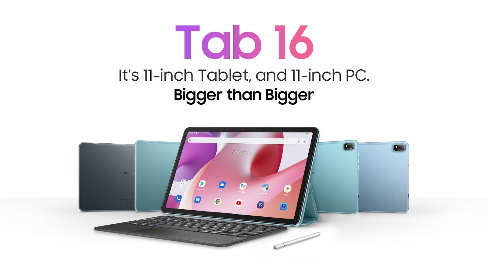 Blackview Tab 16 Tipped to Launch: 2K&11-inch flagship display, and all-around class for office, entertainment and online