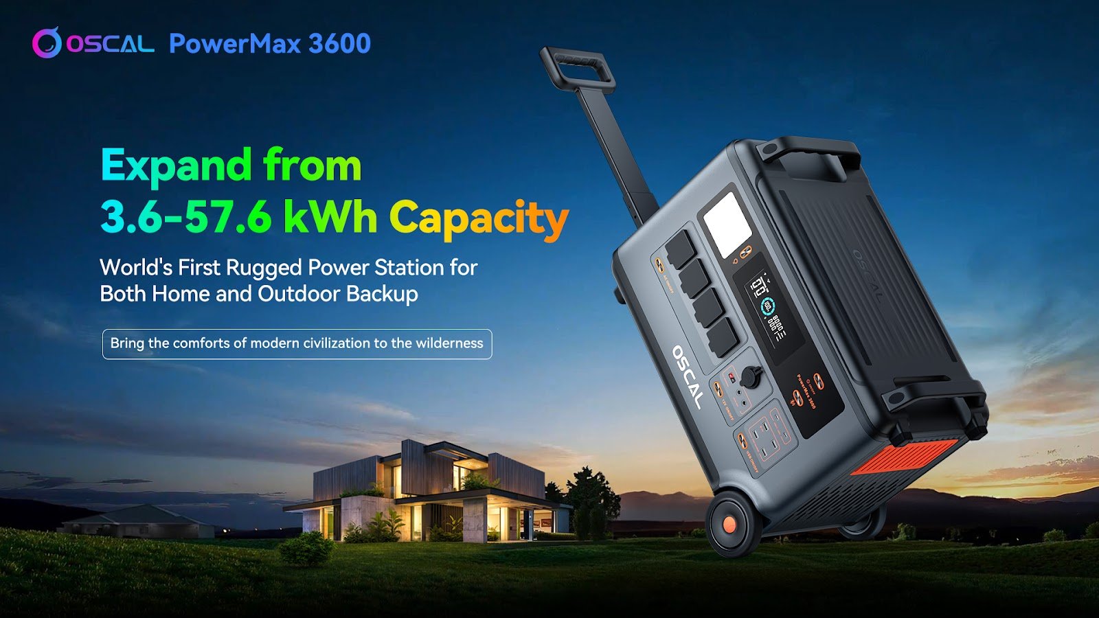 Blackview Oscal, in Partnership with Indiegogo, is Set to Launch the World’s First Rugged Portable Power Station PowerMax 3600 for Home and Outdoor use