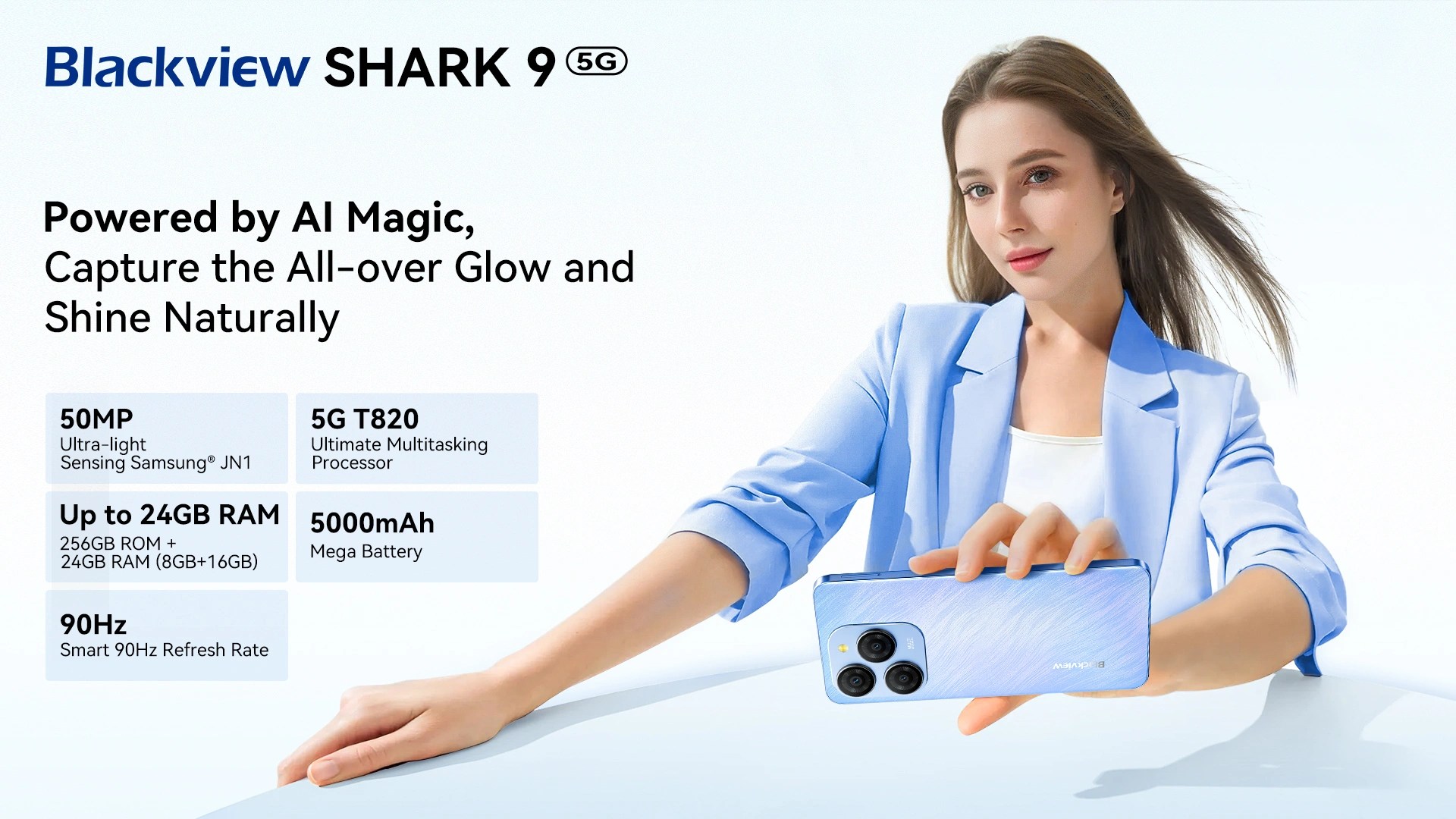 Latest Trendsetter for Younger Generation! Blackview Unveils Stylish SHARK 9 5G with Powerful AI Shooters and Cooler Performance