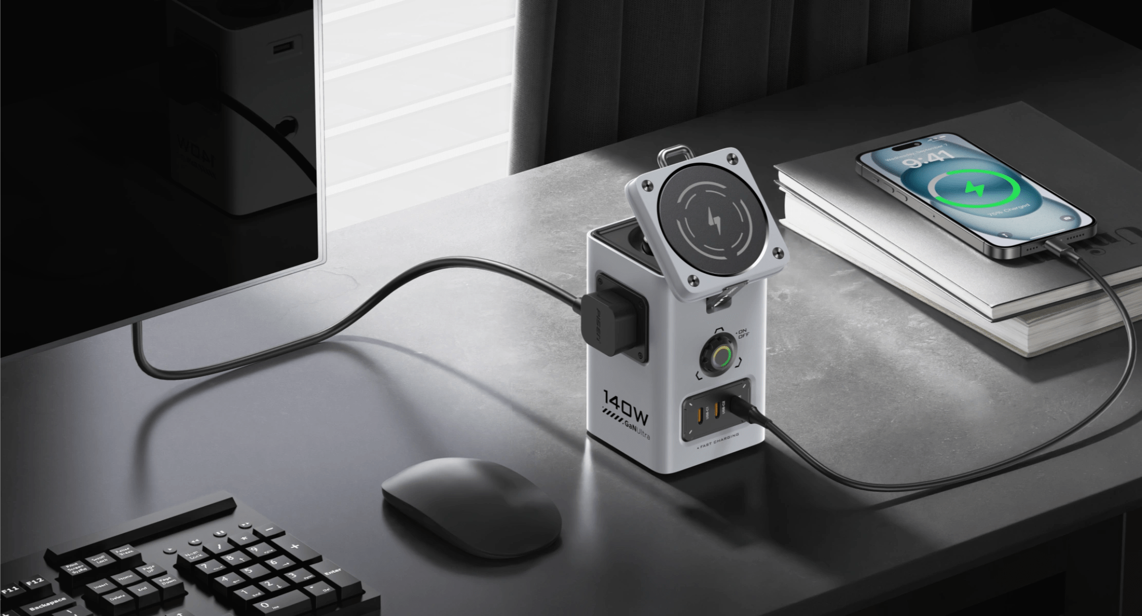 androidguys.com - PISEN Debuts Versatile 8-in-1 140W Desktop Charging Station