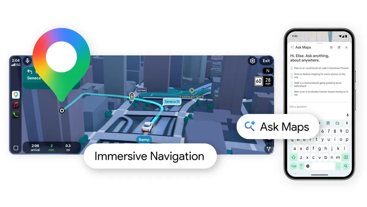 Google Maps Introduces “Ask Maps” and Immersive Navigation Powered by Gemini