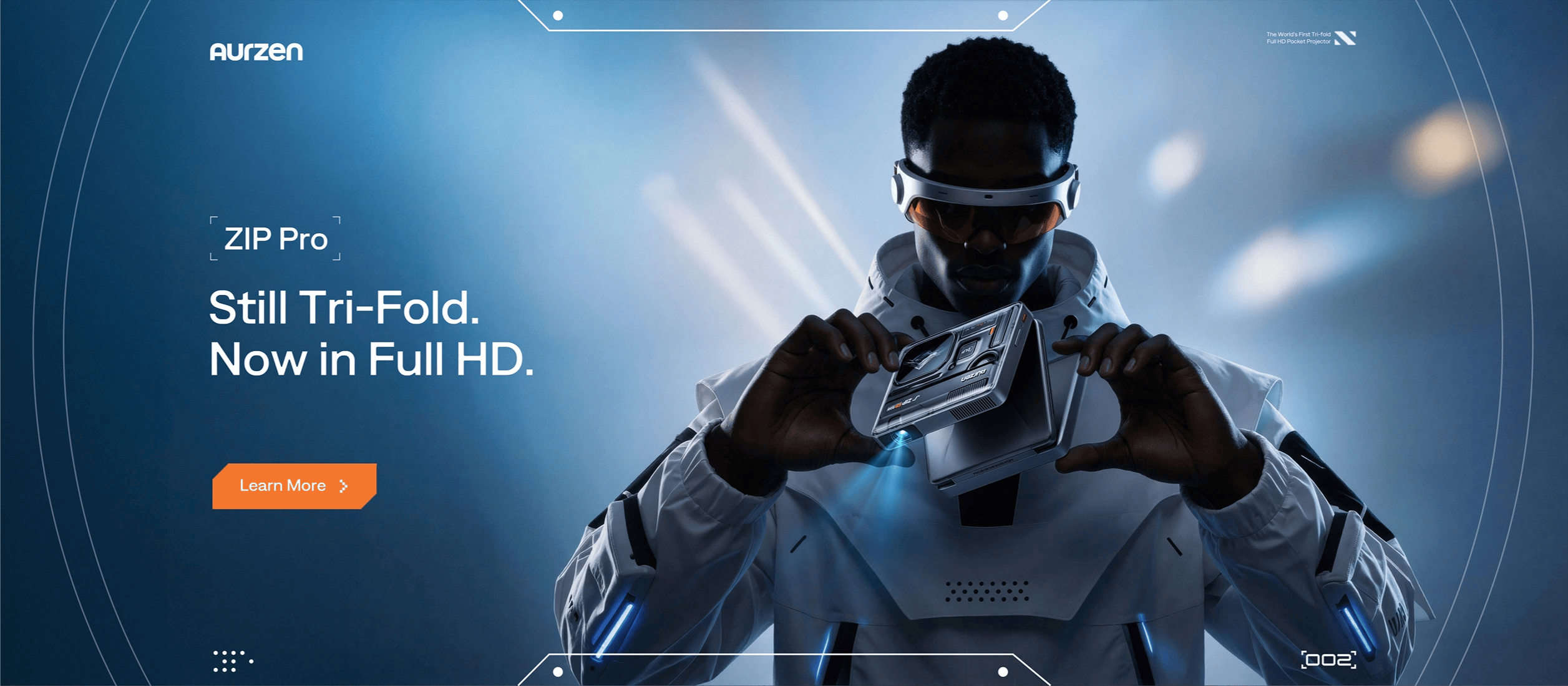 Aurzen ZIP Pro Brings Tri-Fold Full HD Projection to the Pocket