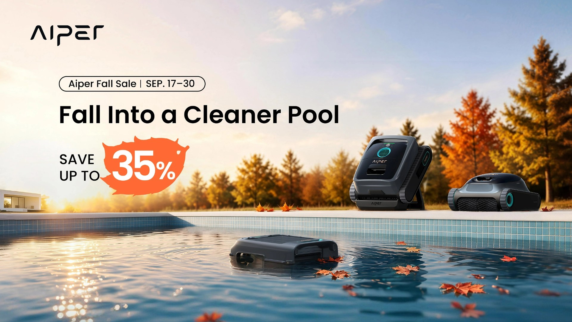 Aiper’s Fall Sale: Up to 35% Off Robot Pool Cleaners