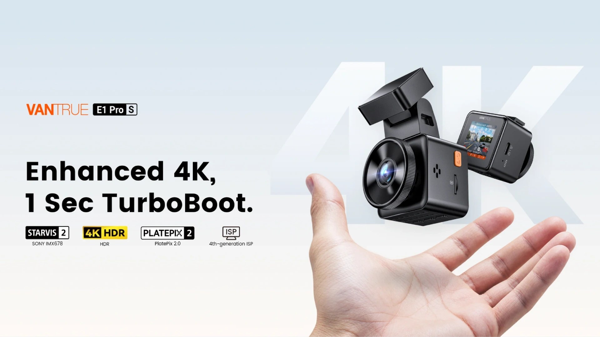 Vantrue E1 Pro S Dash Cam Brings True 4K Video, One-Second Startup, and Extended Parking Protection