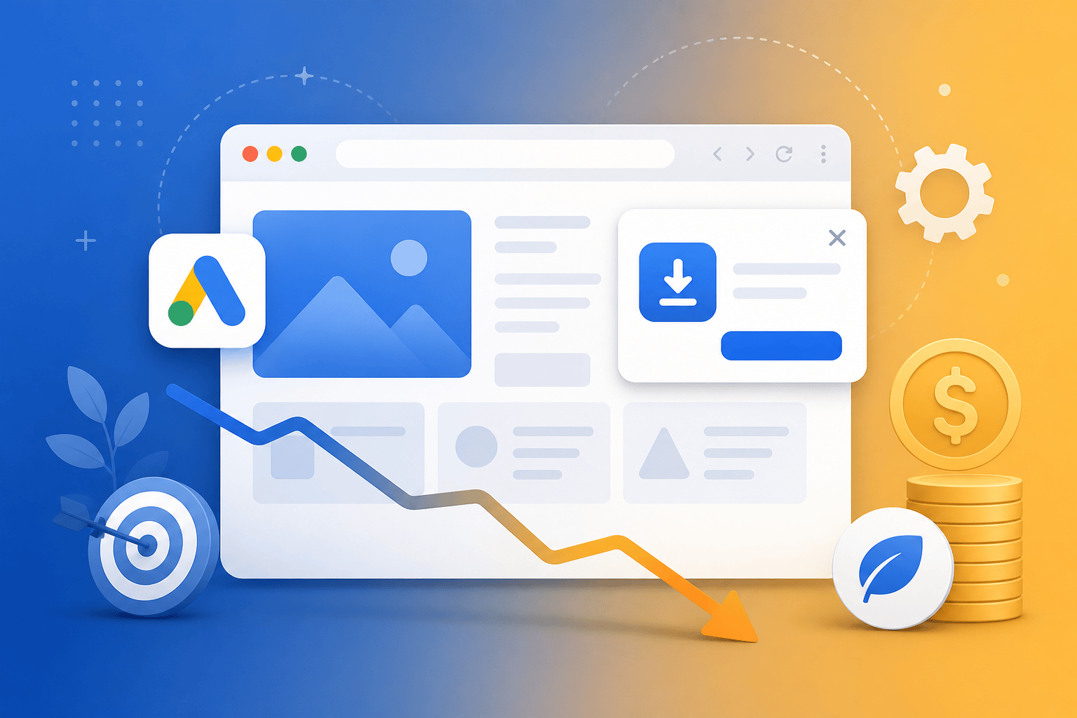 Google advertising cost optimization with PWA web apps