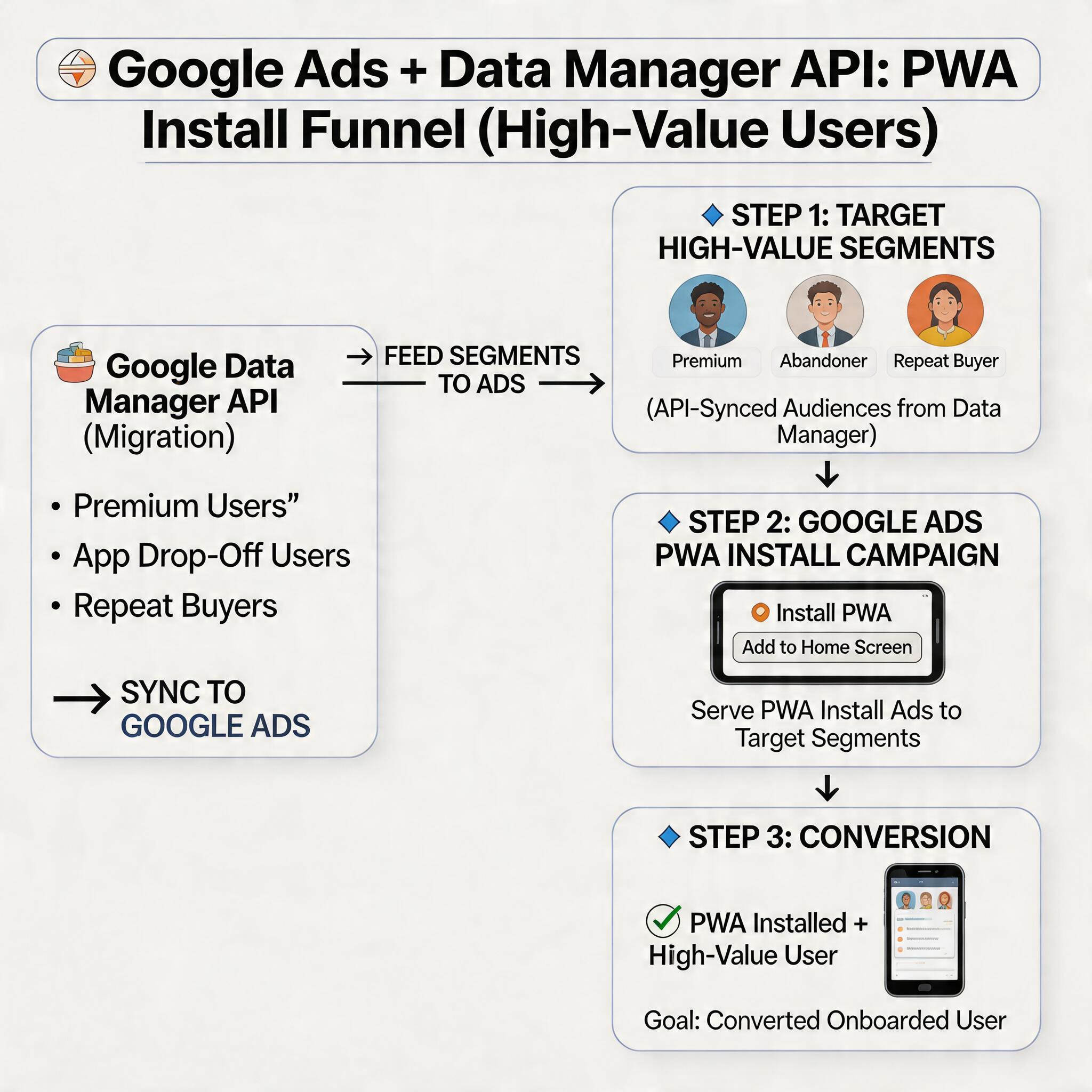 PWA install process on Android with multiple browser entry points