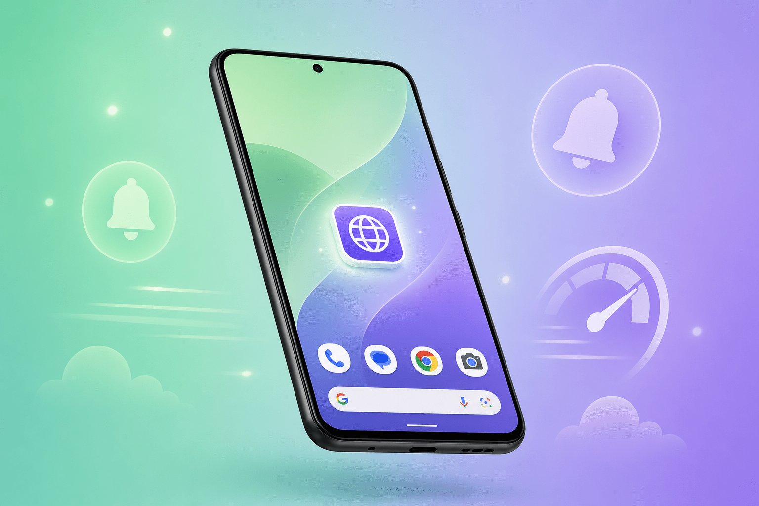 Android device PWA install experience