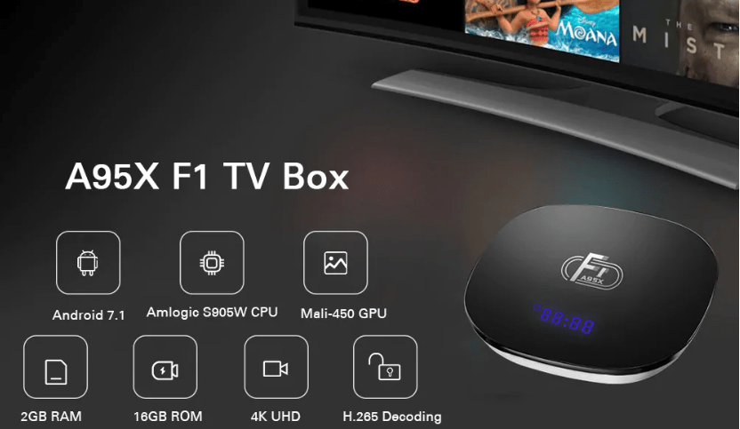 28 99 A95x F1 Smart Tv Box Powered By Amlogic S905w Soc Promo