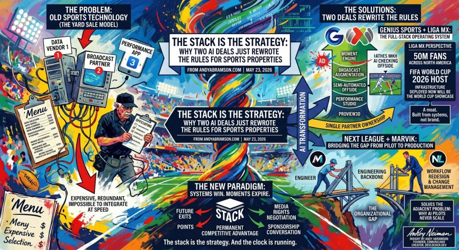 The Stack Is the Strategy: Why Two AI Deals Just Rewrote the Rules for Sports Properties