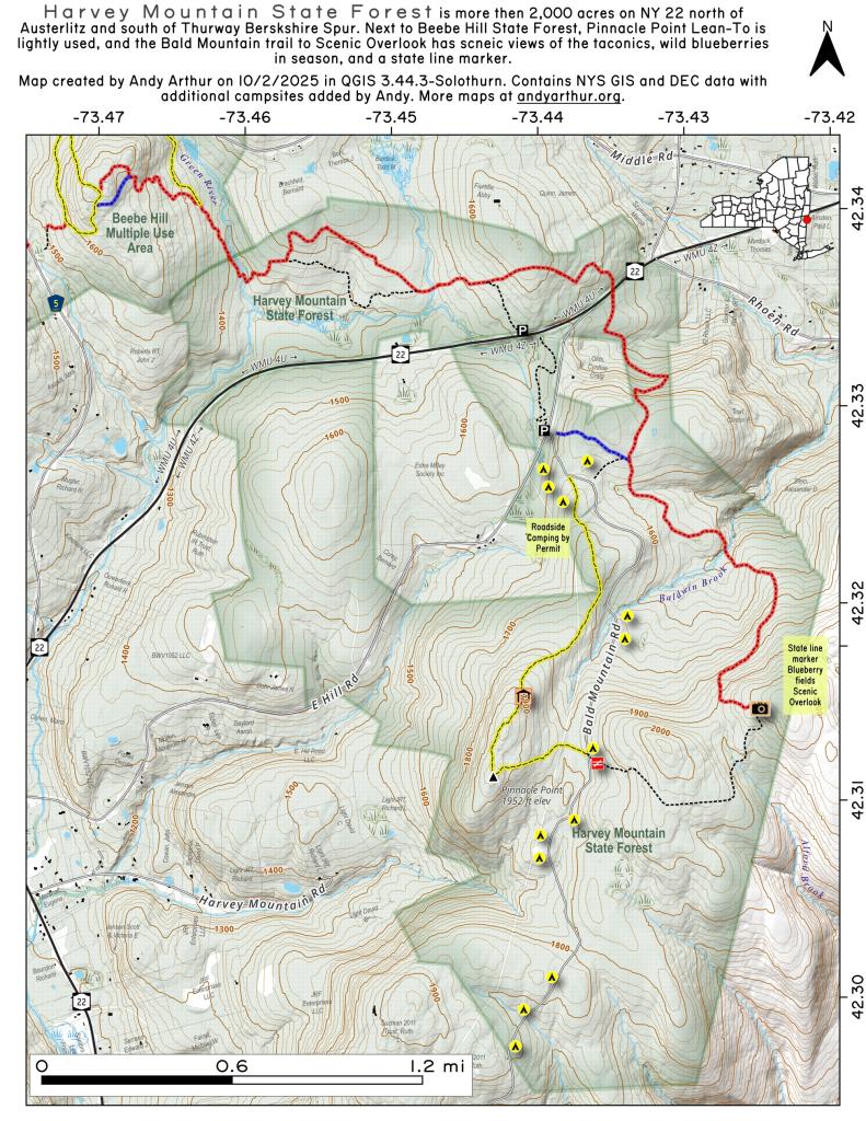  Harvey Mountain State Forest