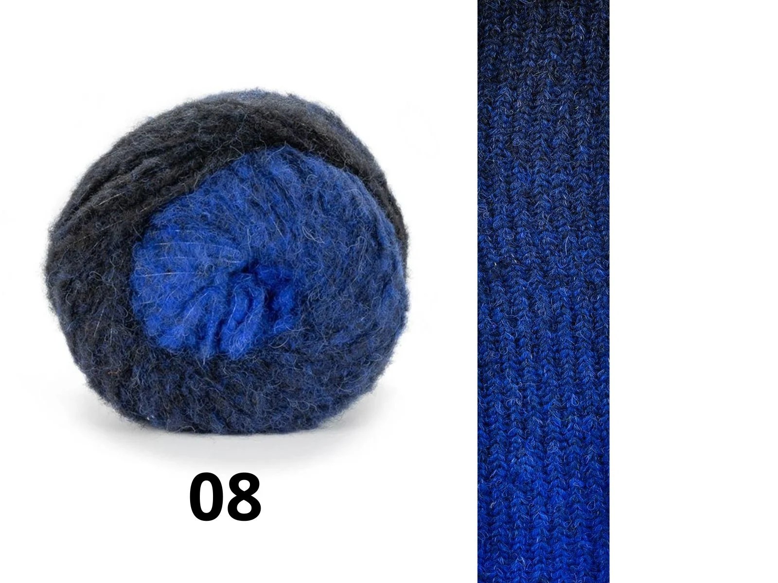 PIUMA ALPACA DEGRADE' n. 08 Blu
