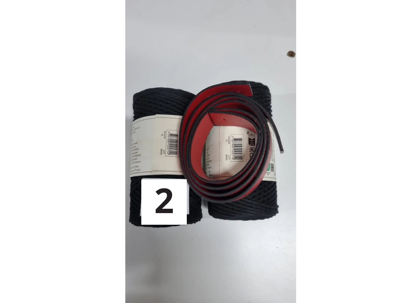 Pacco 002 Ecovita n. 72 x 2 NERO + Coppia Tracolla Rosso