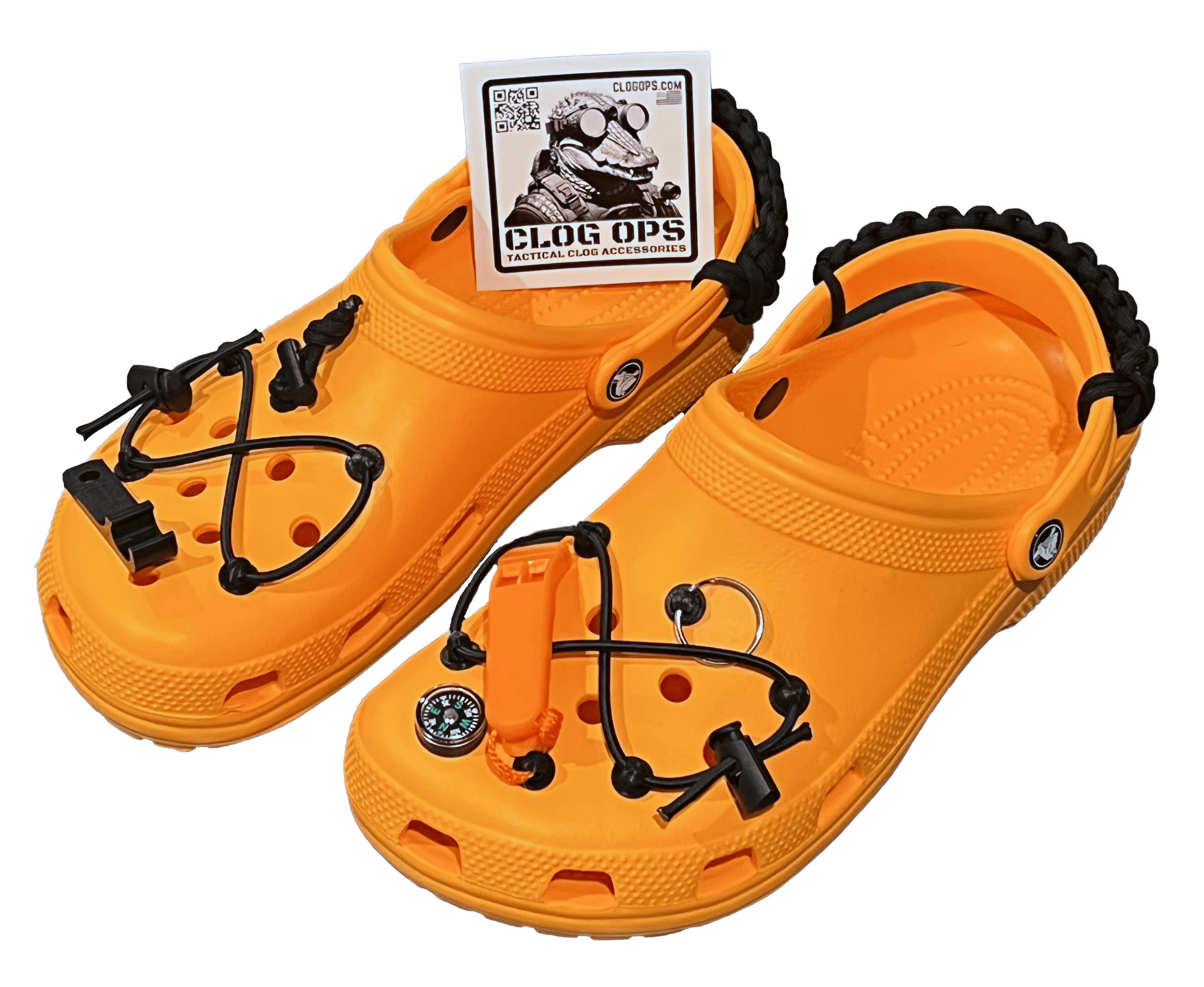 CLOGOPS Tactical Survival CROCS Charms Accessories - Andy Maker
