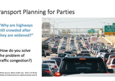 Induced traffic presentation slide 1.