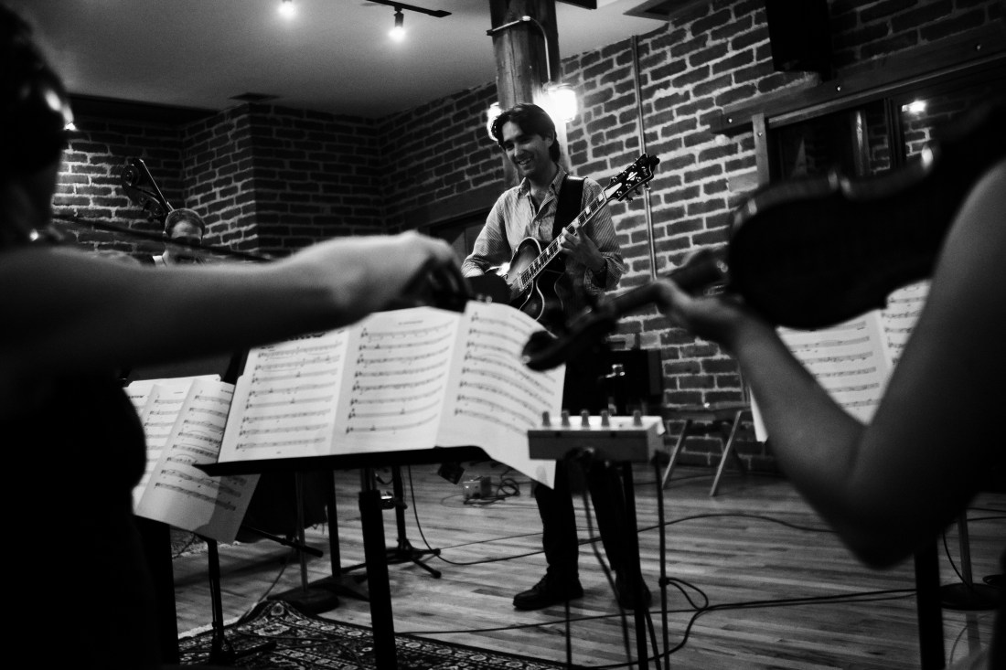Andy with strings 2. Photo by Mikel Patrick Avery.