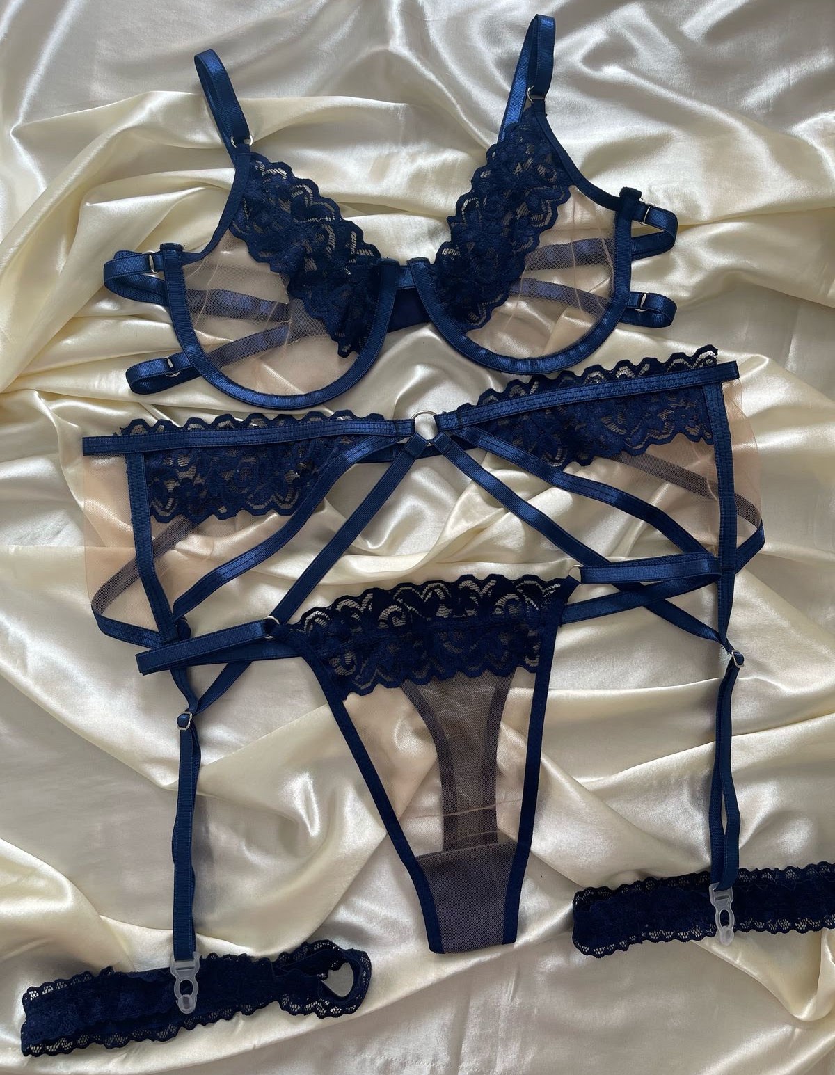 Abigail liguero azul
