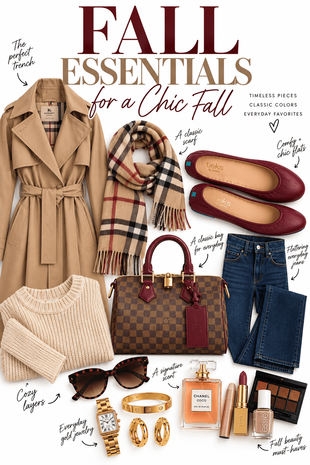 picture of fall clothes on a flay lay