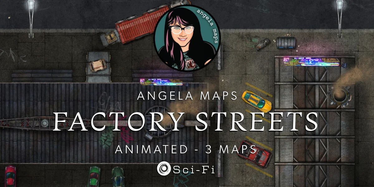 Factory Streets Angela Maps Free Battle Maps For TTRPGs 2 1 