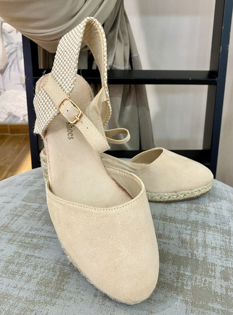 ALPARGATAS CUÑA ESPARTO BEIGE