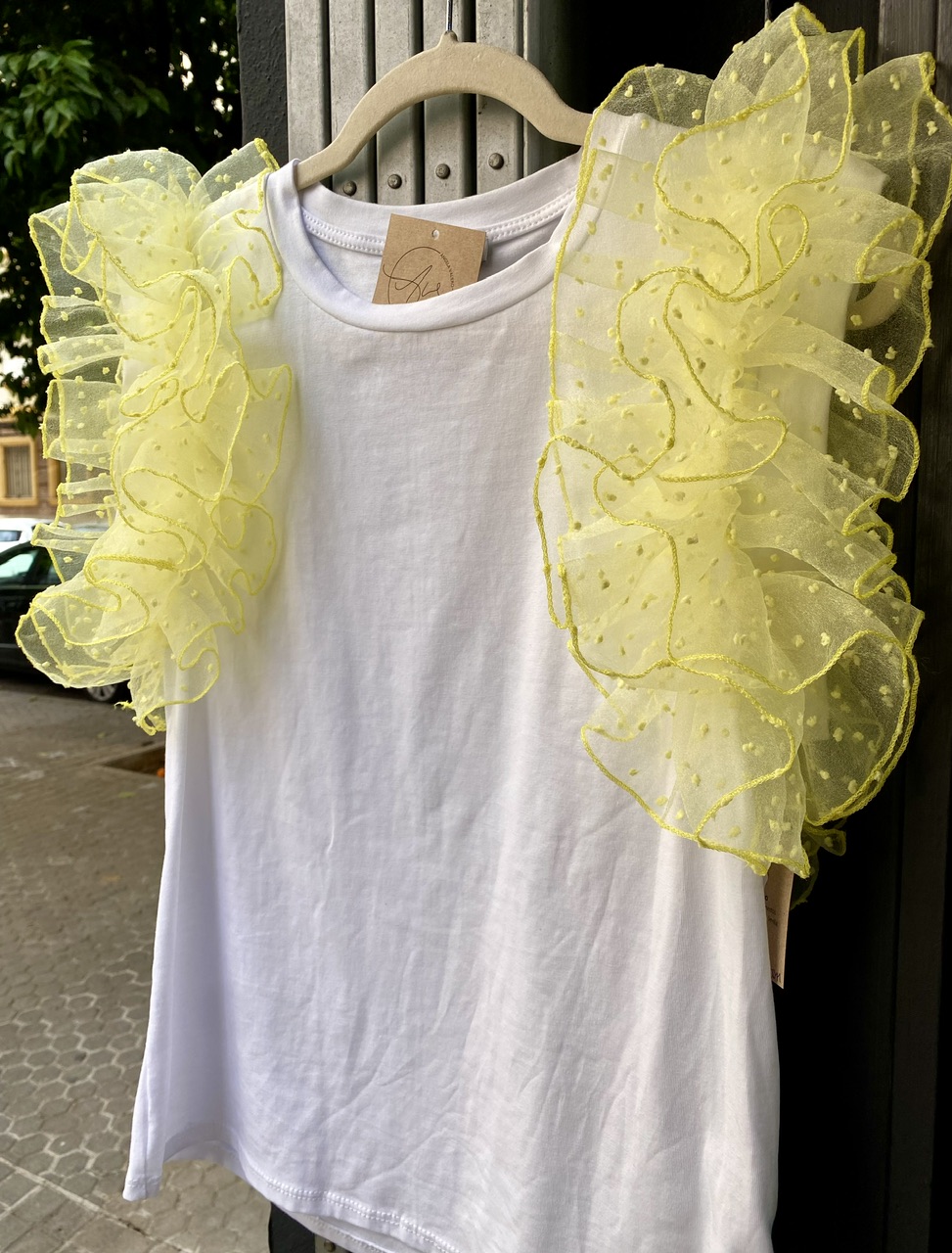 CAMISETA ORGANZA AMARILLA: imagen 2