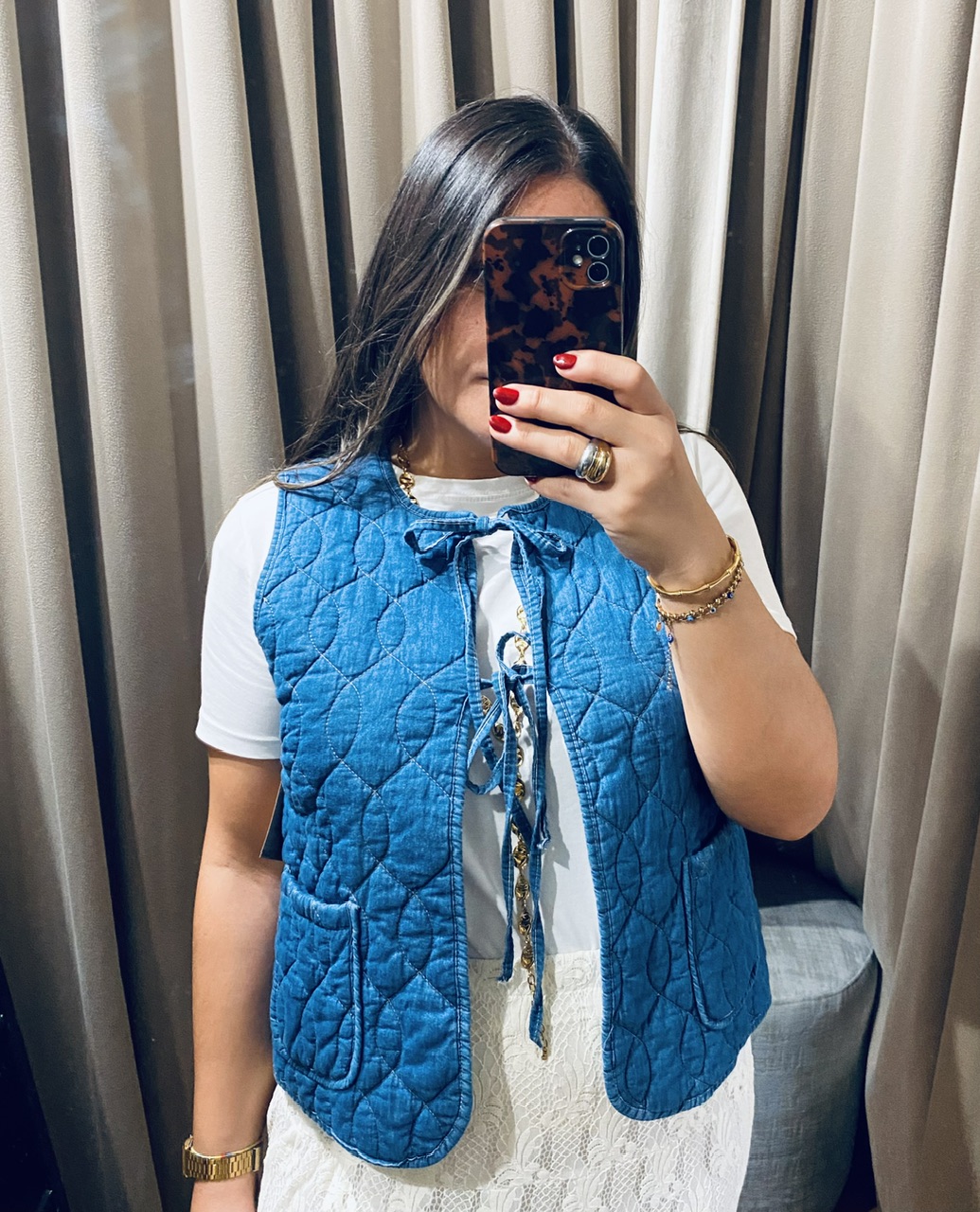 CHALECO ACOLCHADO DENIM