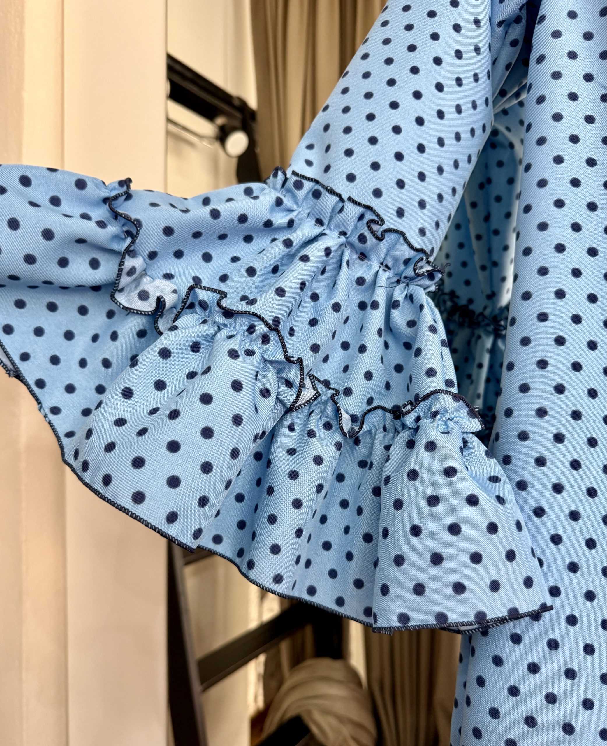 VESTIDO FLAMENCA CELESTE LUNAR T38: imagen 2