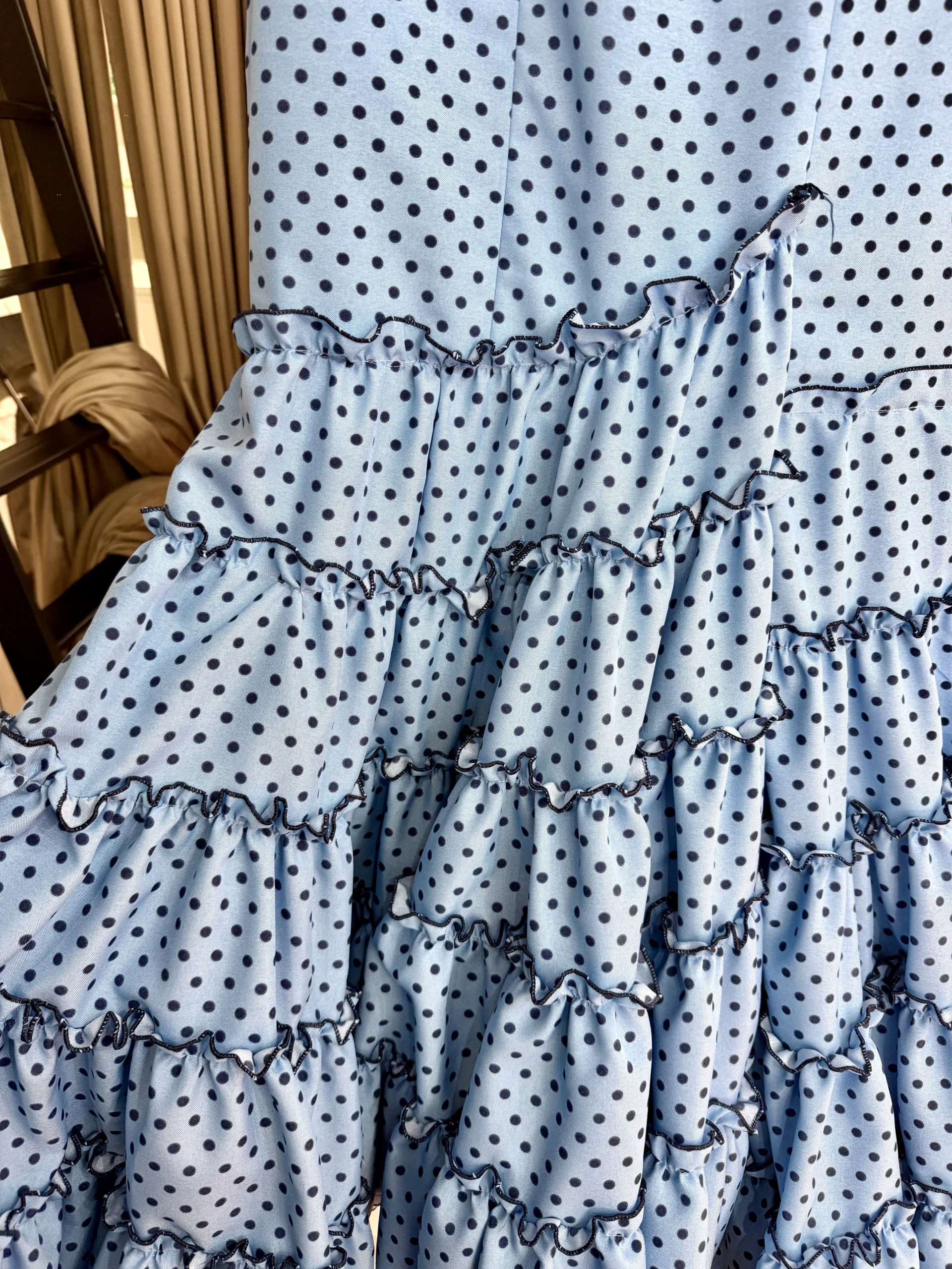 VESTIDO FLAMENCA CELESTE LUNAR T38: imagen 3