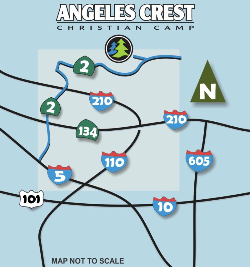 Directions Angeles Crest ACCC Map.