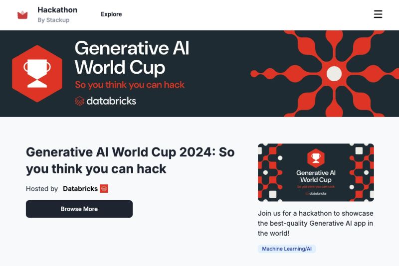 Databricks Hosted Their Generative Ai World Cup For Data Professionals - Premium Minimal Picture Gallery - HD