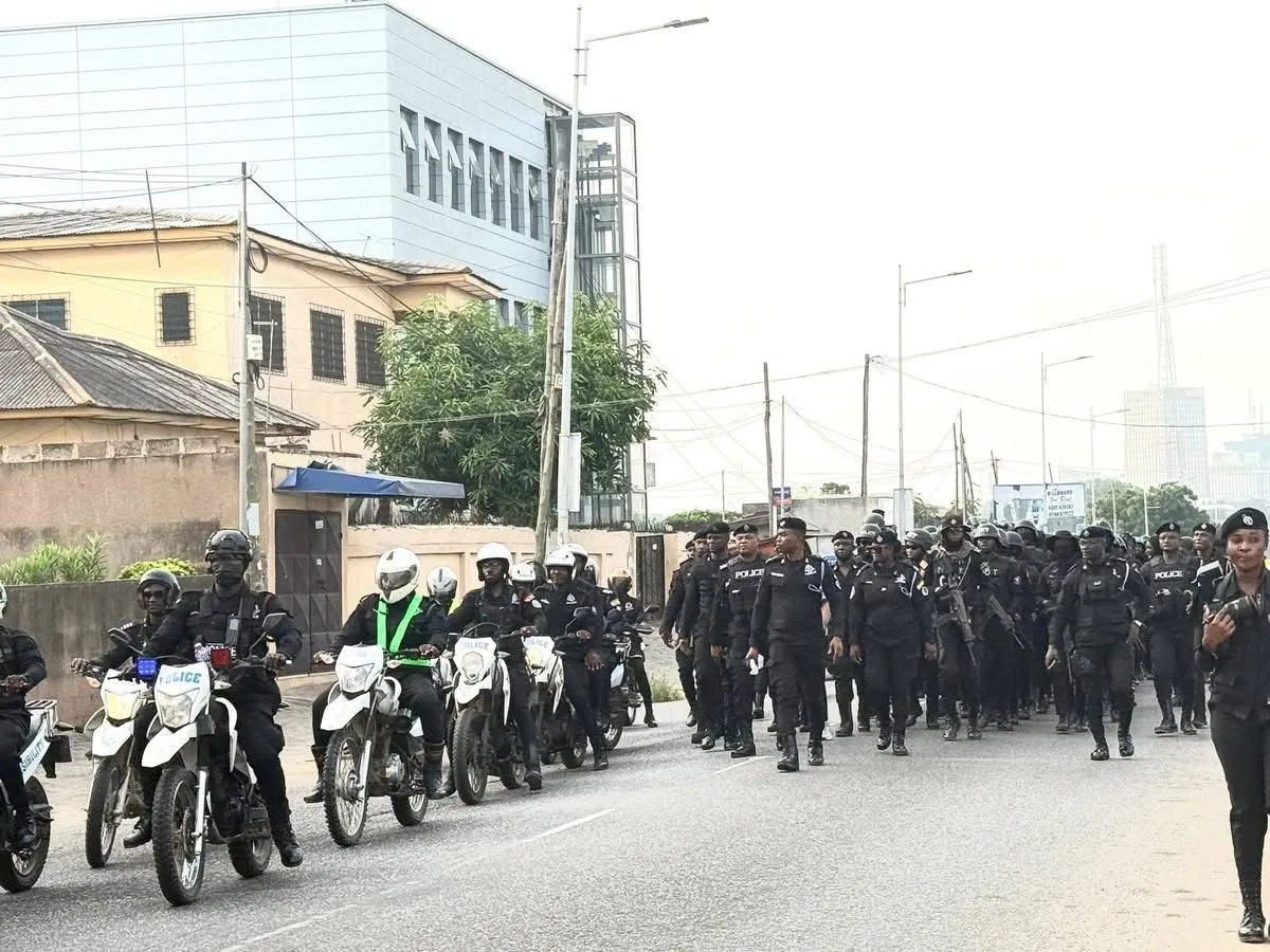 Police organize show of force ahead of Ayawaso East by-election