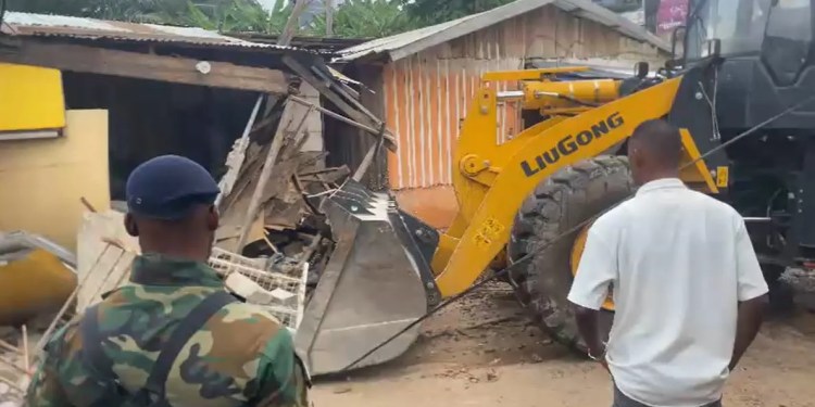 Three KMA officers injured as Asafo demolition turns violent