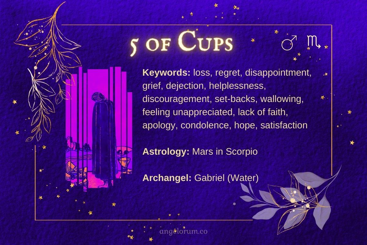 5 of cups angelic tarot card meanings