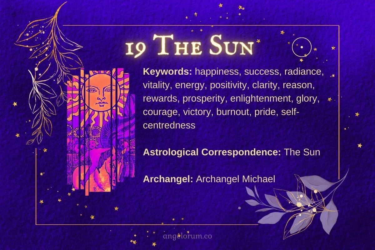 19 The Sun Angelic Tarot Card Meanings Keywords and Correspondences