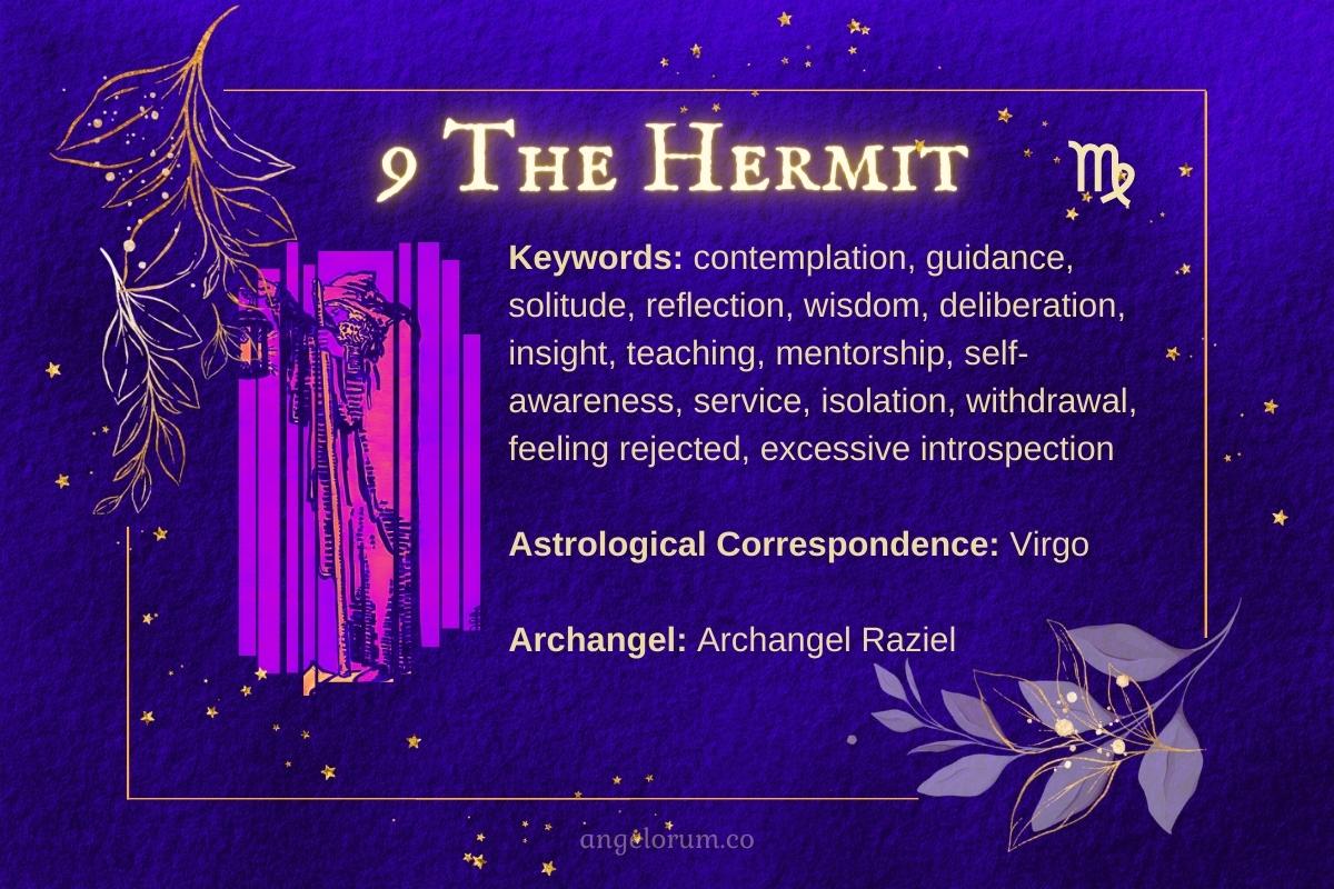 The Hermit Angelic Tarot Card meanings