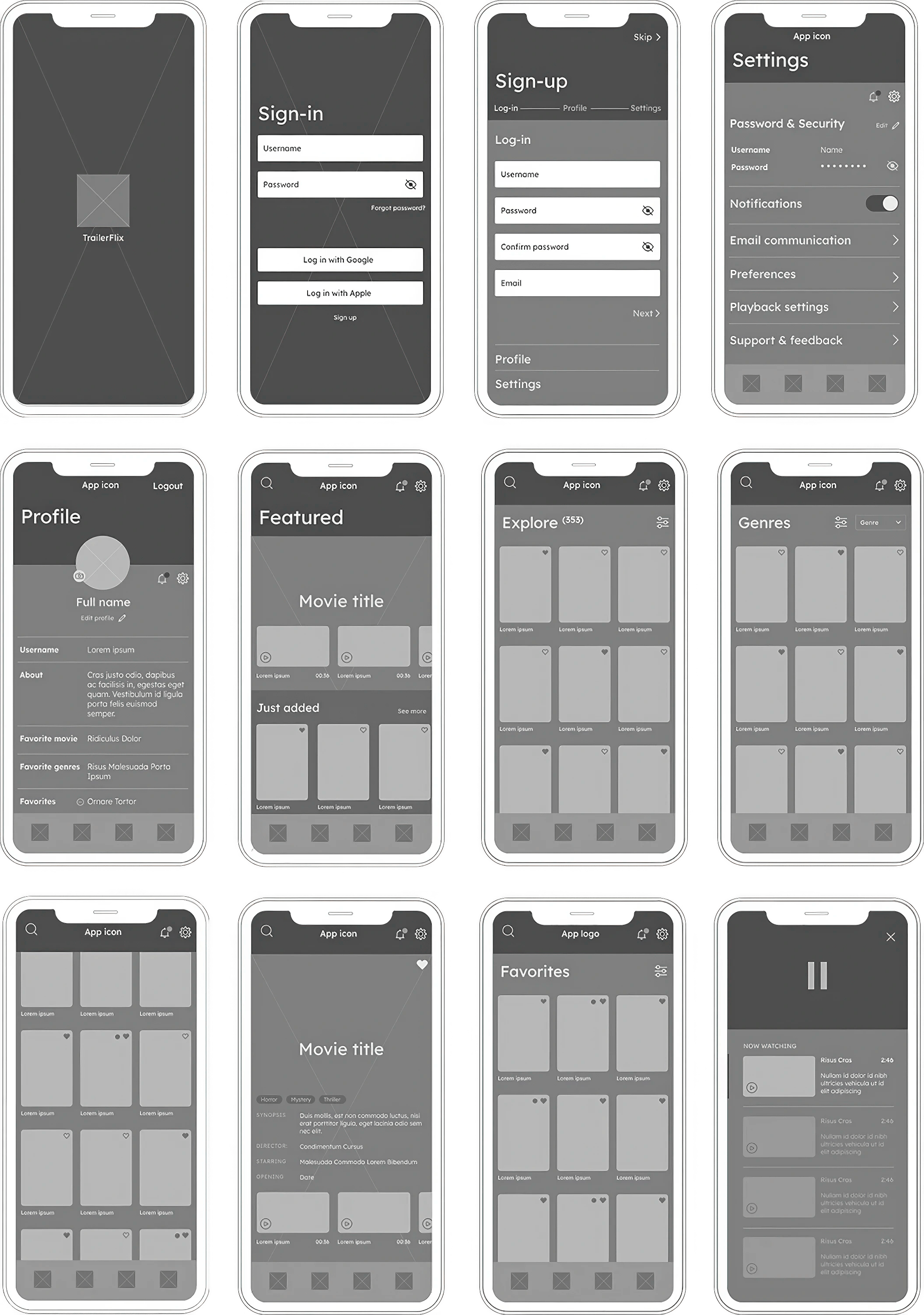 wireframes