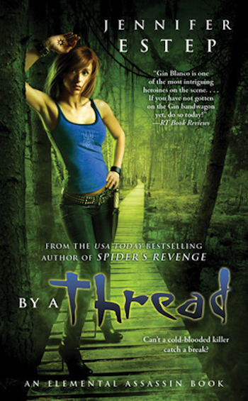 Review: By a Thread (Elemental Assassin #6) by Jennifer Estep