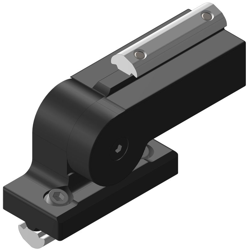 Accessory Bracket Short Mount Right Angle Kmc Controls - High Quality Dark Image - High Resolution