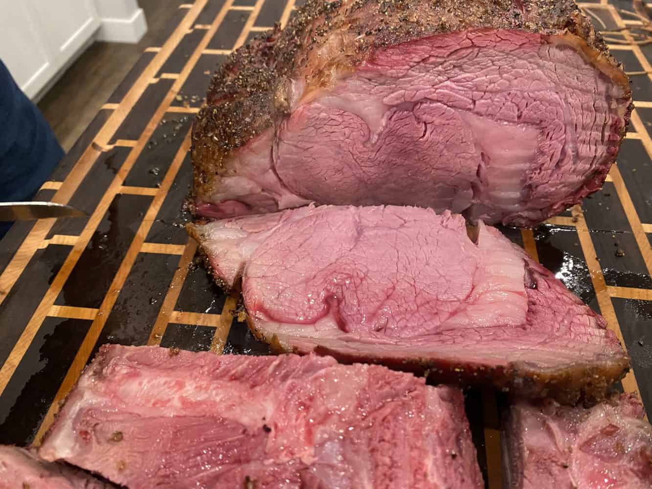 Smoked Prime Rib on a Pellet Smoker