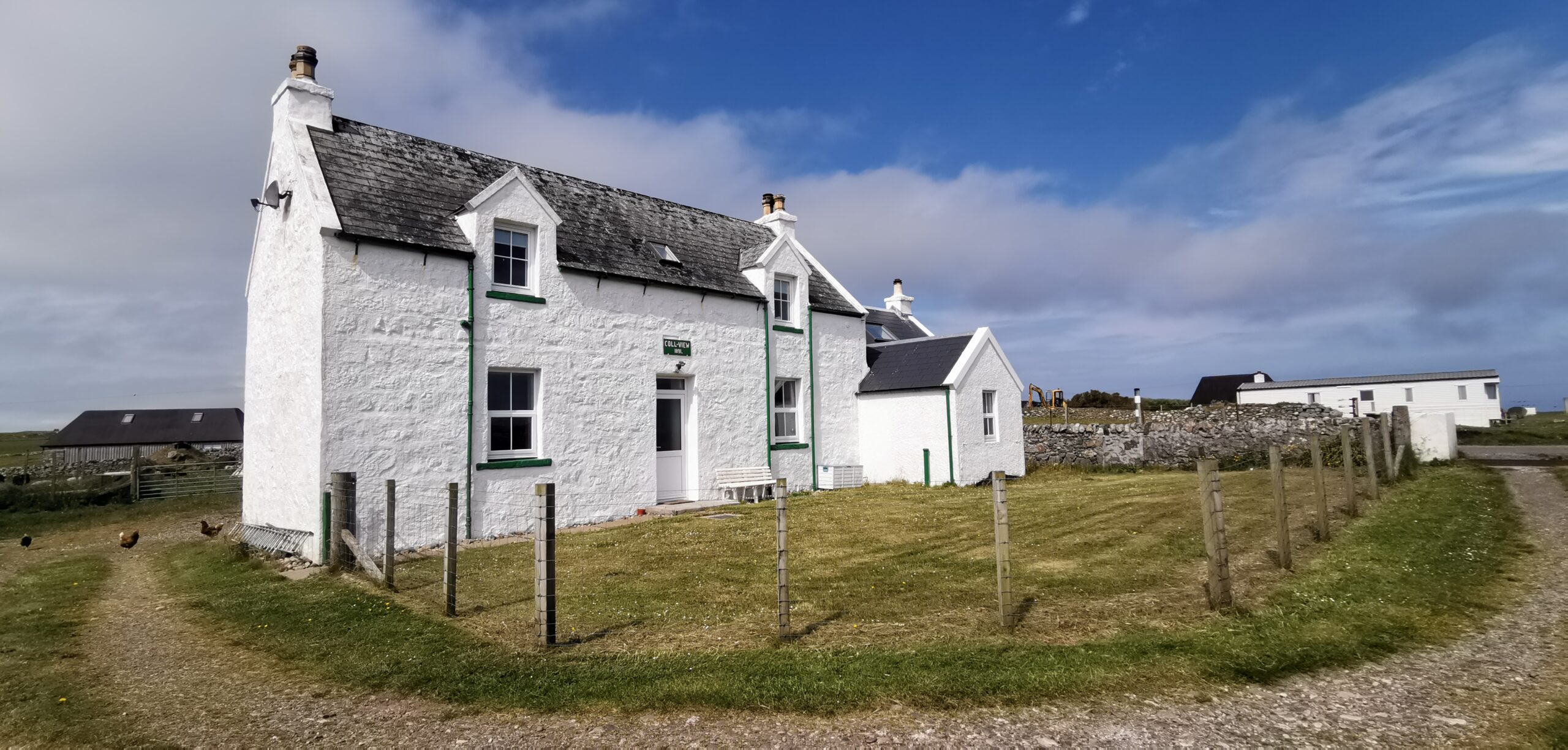 A picture of Coll View, the croft house on the angry triangle croft