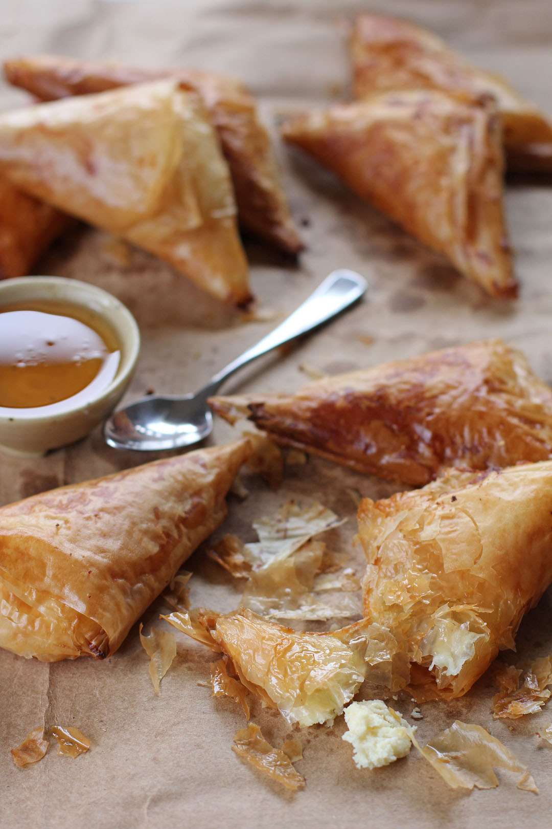 Honey Ricotta Filo Turnovers - Ang Sarap