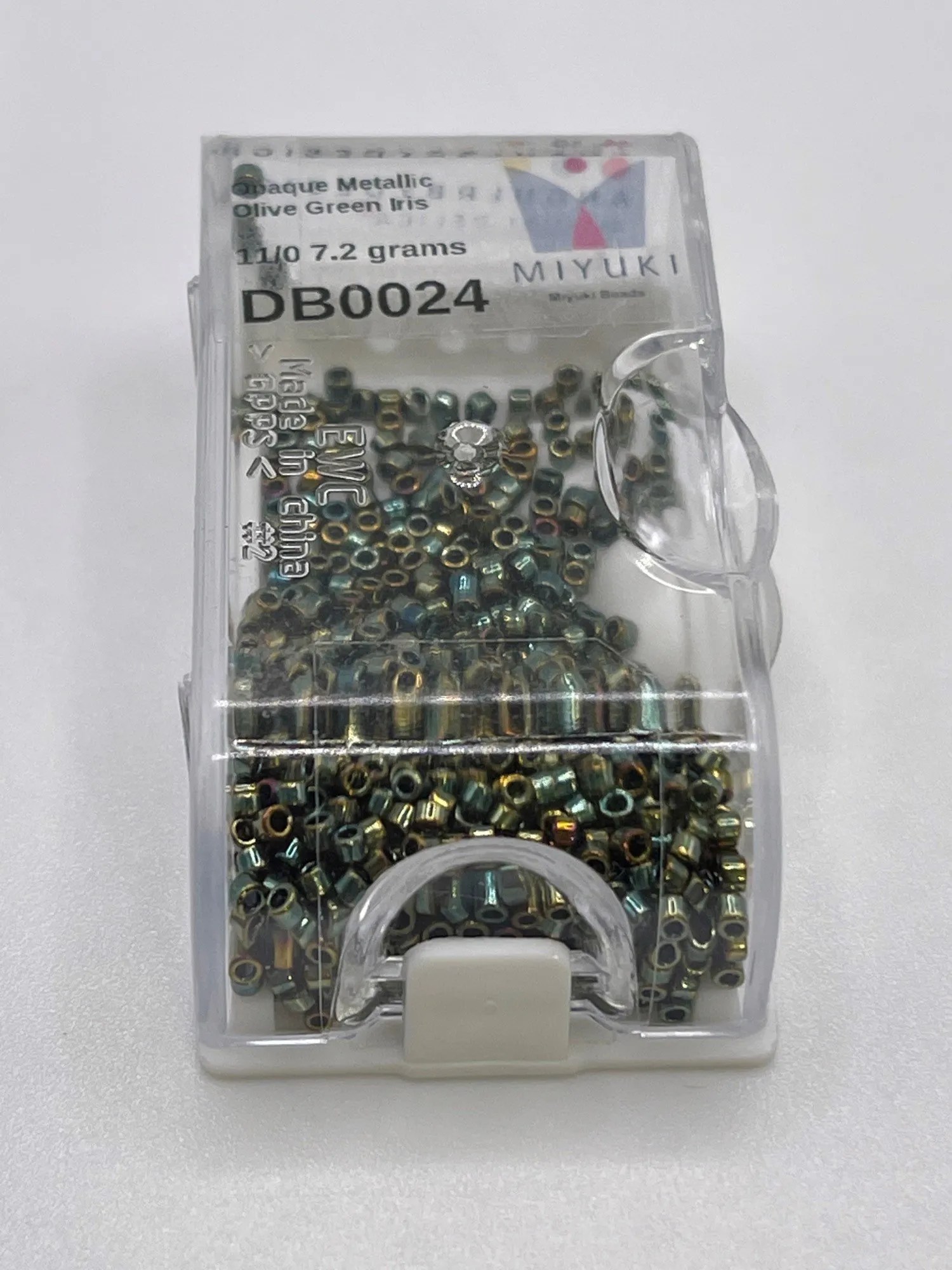 Miyuki Delica 11/0 Japanese Glass Seed Beads - Light Blue Opaque (Approx. 5.2g Per Tube) - View #7