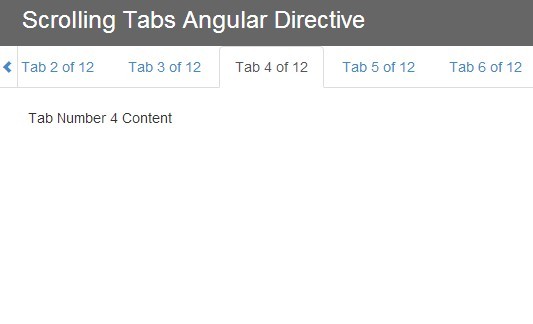 Angular Directive For Scrolling Bootstrap Tabs Component | Angular Script